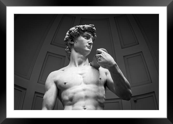 David by Michelangelo Framed Mounted Print by Alan Le Bon