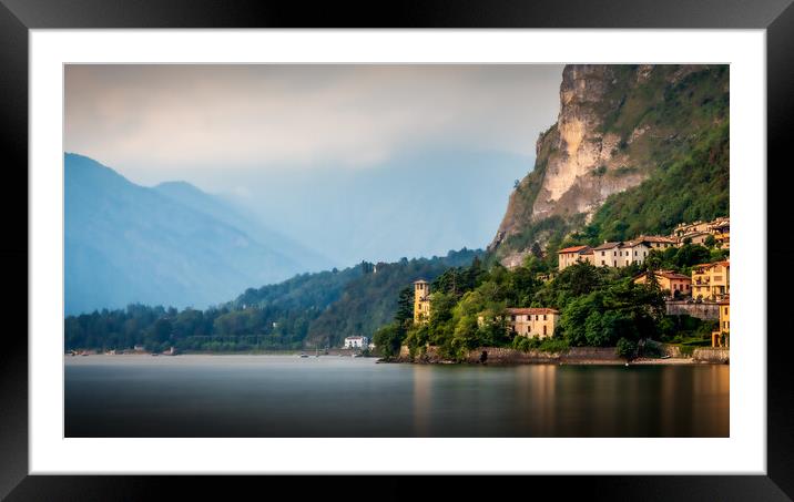 Menaggio, Lake Como Framed Mounted Print by Alan Le Bon