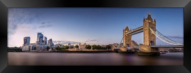London Timeless Skyline Framed Print by Alan Le Bon