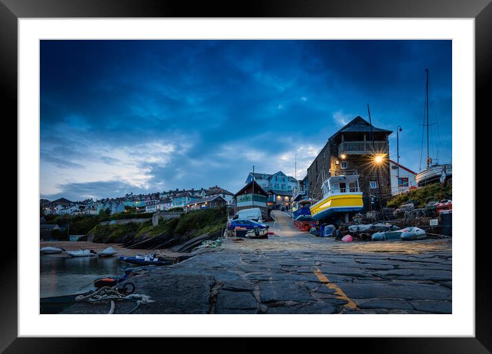 New Quay Wales Framed Mounted Print by Alan Le Bon