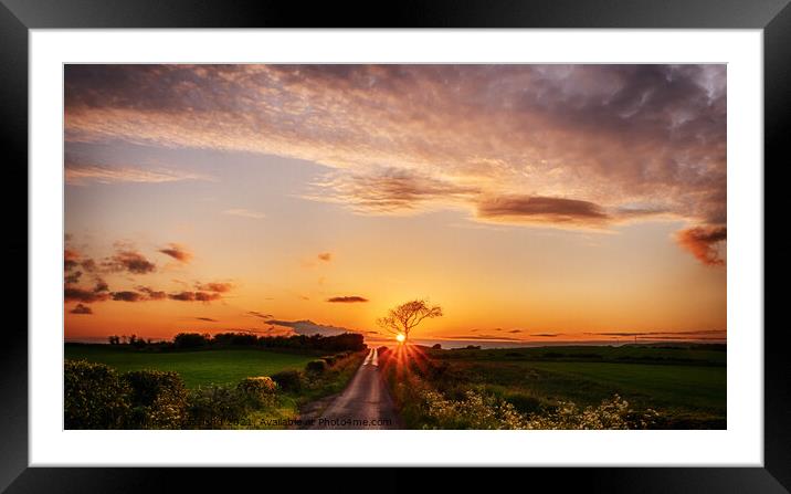 West Kilbride Sunset Framed Mounted Print by Michael Crossland