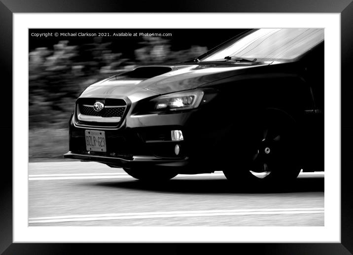 Subaru Framed Mounted Print by Michael Clarkson