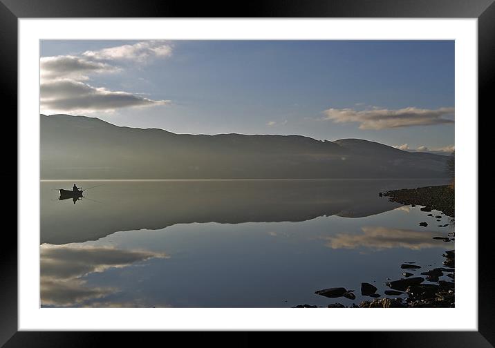 Still Fishing Framed Mounted Print by Richard Penlington