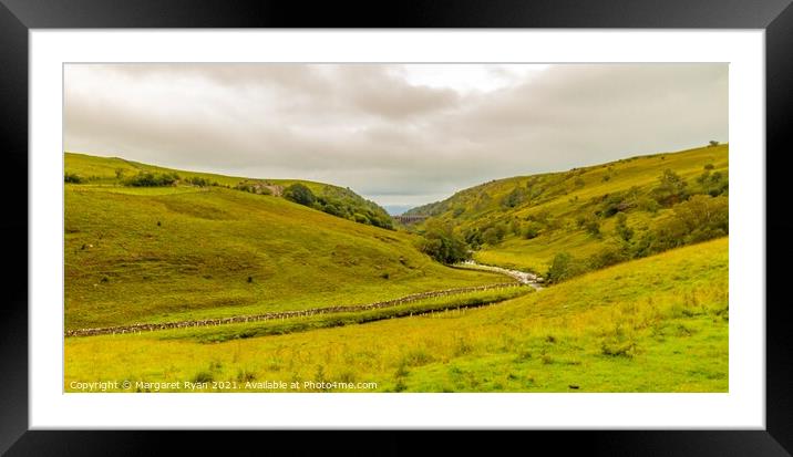 Rolling Hills in Cumbria Framed Mounted Print by Margaret Ryan