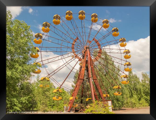 Abandoned Ferris Wheel in Chernobyl Framed Print by Margaret Ryan