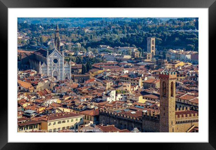 Rooftops of Florence Framed Mounted Print by Margaret Ryan