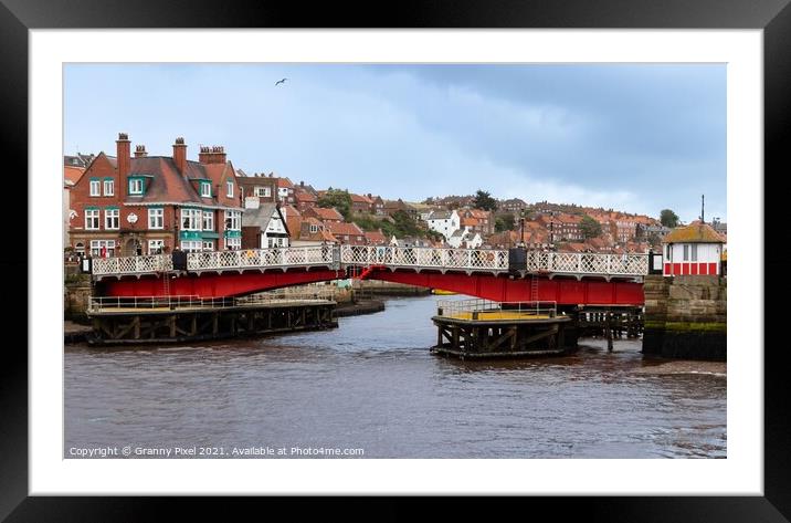 Whitby Swing Bridge Framed Mounted Print by Margaret Ryan