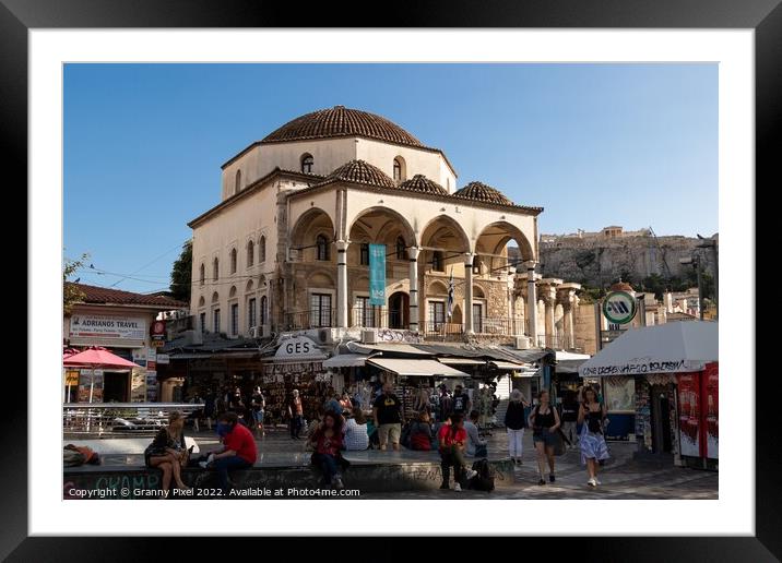Monastiraki Square Athens Framed Mounted Print by Margaret Ryan
