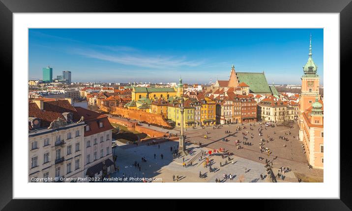 Warsaw Old Town Framed Mounted Print by Margaret Ryan