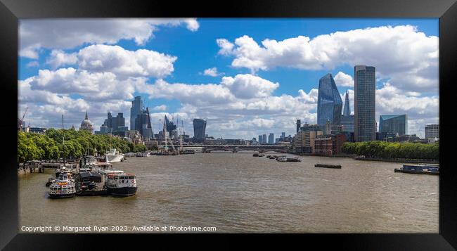 London Skyline Framed Print by Margaret Ryan