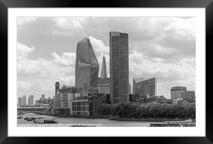 London Architecture Framed Mounted Print by Margaret Ryan