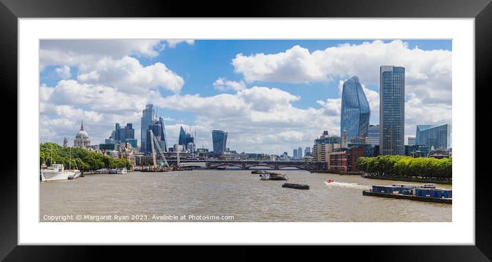 London Skyline 2022 Framed Mounted Print by Margaret Ryan