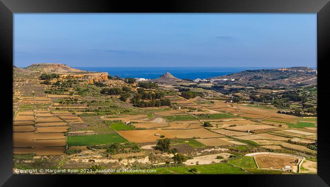 Gozo Landscape Framed Print by Margaret Ryan