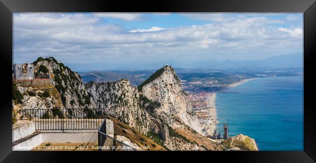 Gibraltar's Panorama from O'Hara's Battery Framed Print by Margaret Ryan