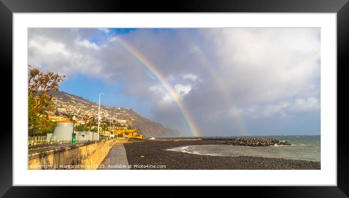 Double Rainbow Framed Mounted Print by Margaret Ryan