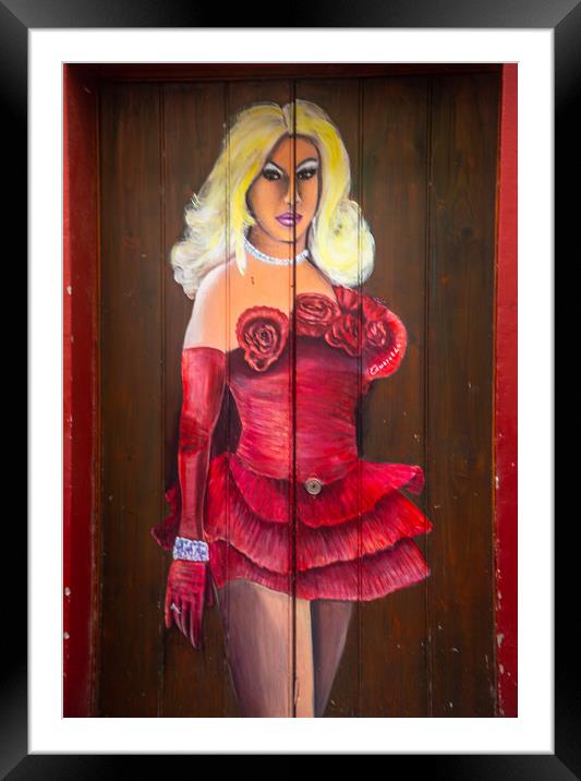 Lady in Red Framed Mounted Print by Margaret Ryan