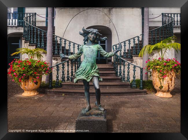 The Skipping Girl Framed Print by Margaret Ryan