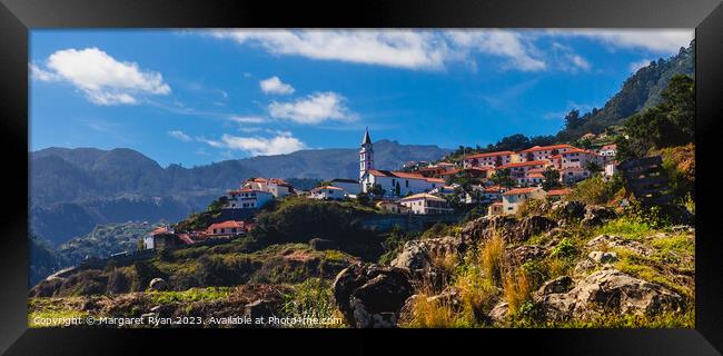 Village of Faial  Framed Print by Margaret Ryan
