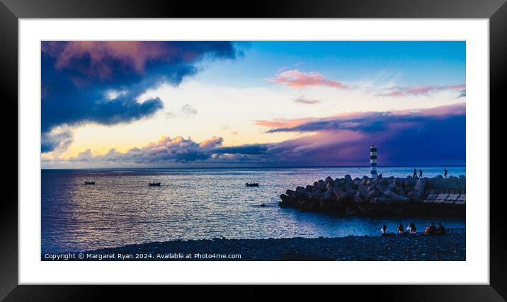 Colours over the Atlantic Framed Mounted Print by Margaret Ryan