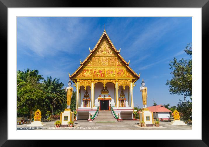 Wat That Luang Neua Vientiane Framed Mounted Print by Margaret Ryan