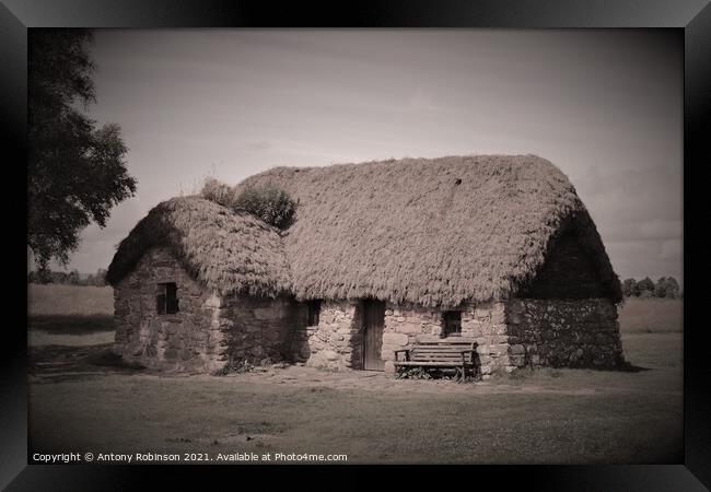 Old Leanach Cottage Framed Print by Antony Robinson