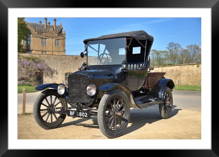 1922 Model T Ford Framed Mounted Print by Antony Robinson