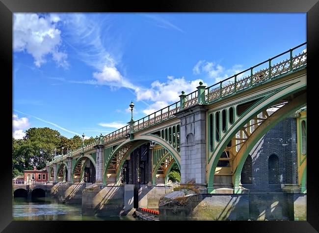 Richmond Lock and Footbridge Framed Print by Antony Robinson