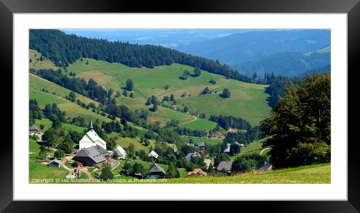 The Black Forest  Framed Mounted Print by Les Schofield