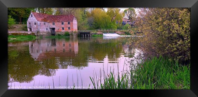 Sturminster Newton Mill  Framed Print by Les Schofield