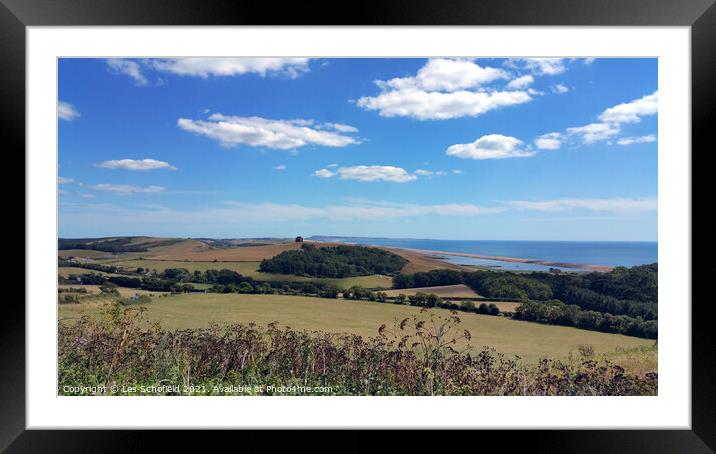 Abbotsbury, St Catherine's Chapel  Framed Mounted Print by Les Schofield