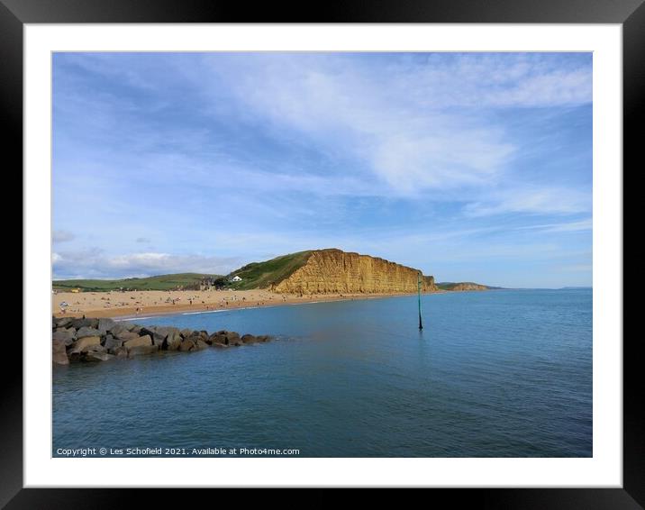 Majestic Seascape Beauty Framed Mounted Print by Les Schofield