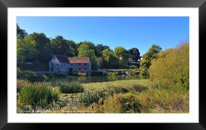 Newton's Mill Dorset Framed Mounted Print by Les Schofield