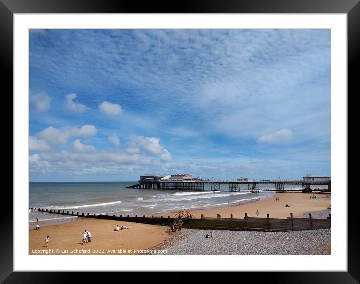 Majestic Cromer Pier Framed Mounted Print by Les Schofield