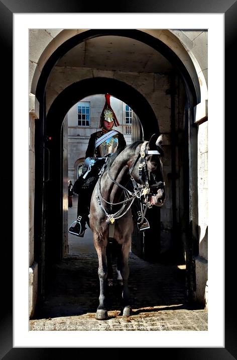 Horse guards parade  Framed Mounted Print by Les Schofield