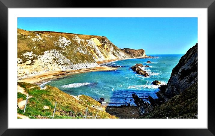 Majestic Oceanic Landscape Framed Mounted Print by Les Schofield