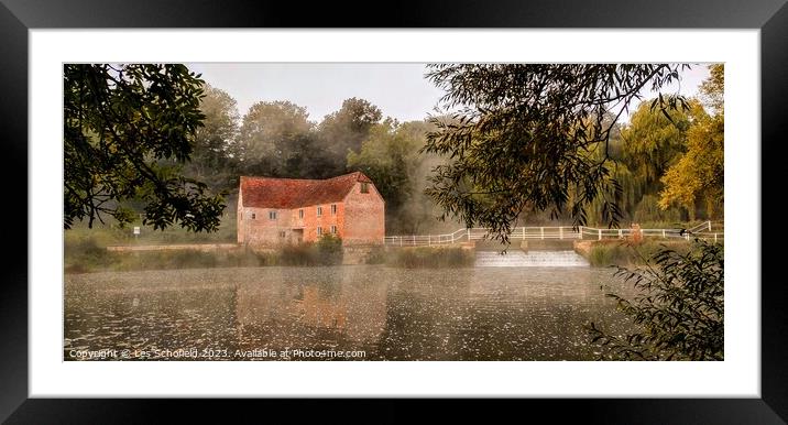 Sturminster  newton. .mill  Framed Mounted Print by Les Schofield