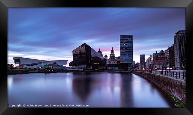 Canning Dock, Liverpool Framed Print by Richie Brown