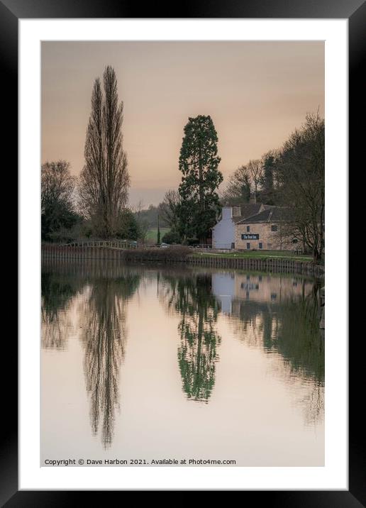 The Boat Inn at Sunset Framed Mounted Print by Dave Harbon