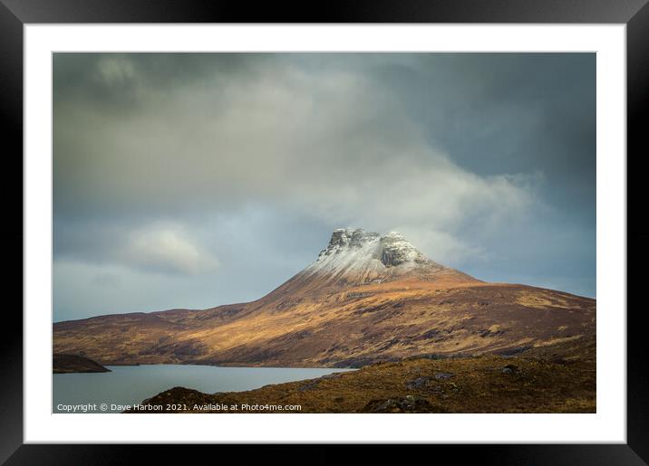 Stac Pollaidh Framed Mounted Print by Dave Harbon