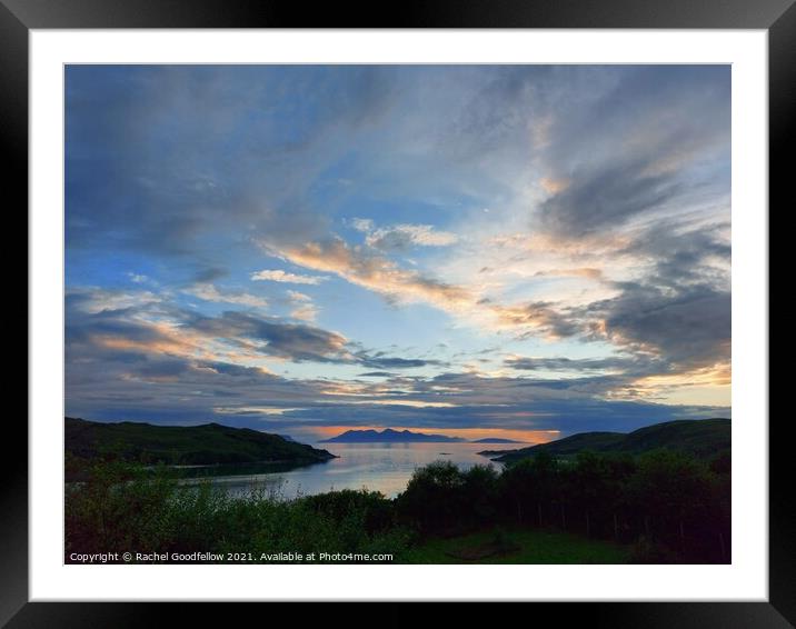 View to Rhum Framed Mounted Print by Rachel Goodfellow