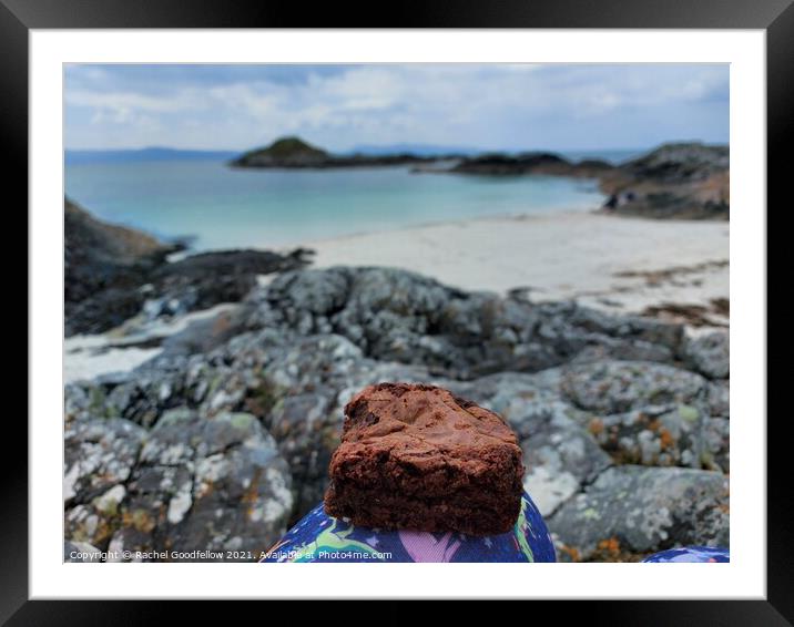 Cake on the Beach  Framed Mounted Print by Rachel Goodfellow