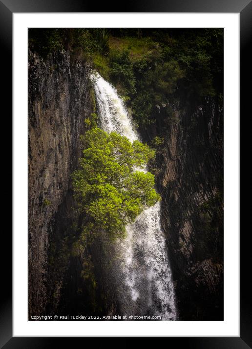 Bridal Veil Falls Framed Mounted Print by Paul Tuckley