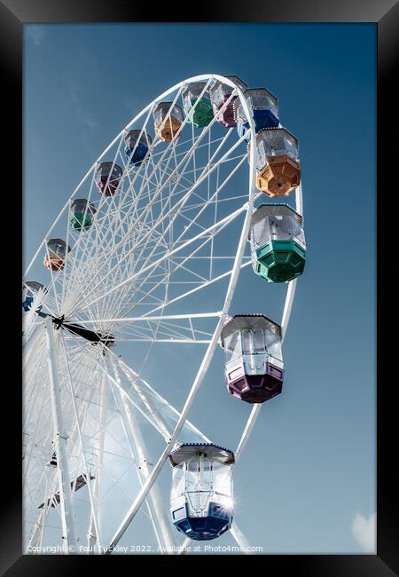 Bournemouth Big Wheel in the Autumn Sunshine Framed Print by Paul Tuckley