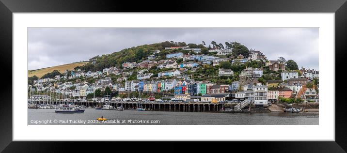 Colourful Houses of Kingswear, Devon  Framed Mounted Print by Paul Tuckley