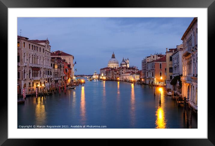Venice Grand Canal Framed Mounted Print by Marcin Rogozinski