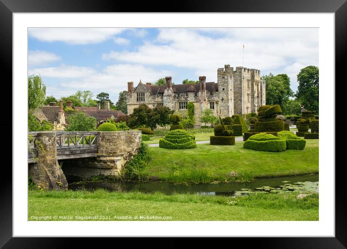 Hever Castle garden Framed Mounted Print by Marcin Rogozinski