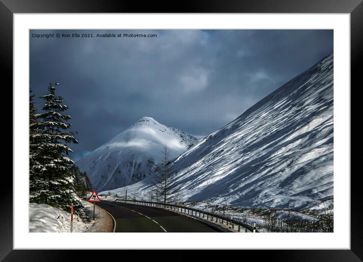 The Breathtaking A82 Road Trip Framed Mounted Print by Ron Ella