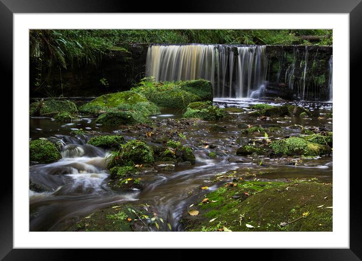 Enchanting Waterfall at Hayburn Wyke Framed Mounted Print by Ron Ella