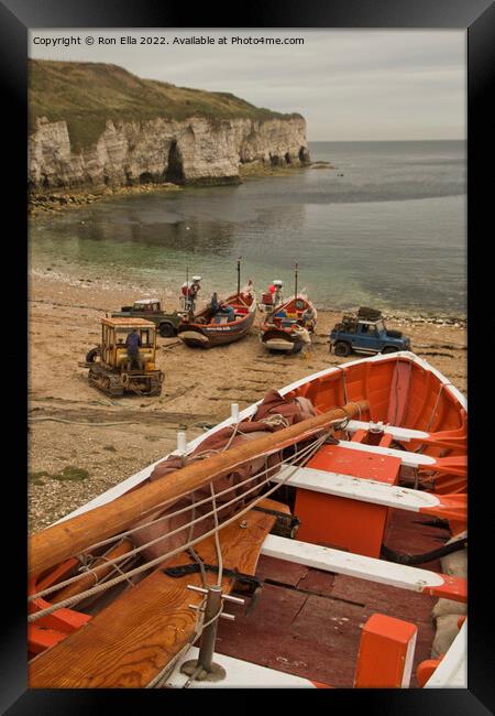 Waiting to Sail Framed Print by Ron Ella