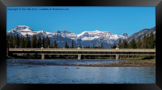 Serene Banff Avenue View Framed Print by Ron Ella